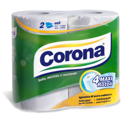 Corona Carta igienica · 4 maxi rotoli: fotografia originale Omnia World